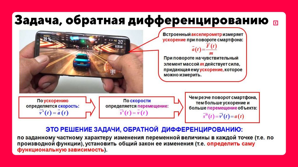 Задача, обратная дифференцированию