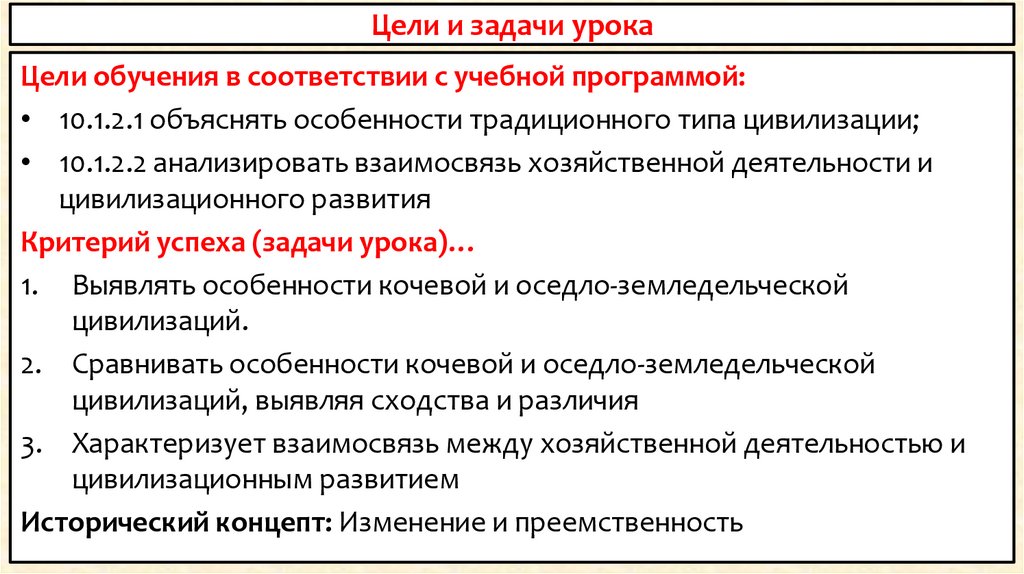 Цели и задачи yрока