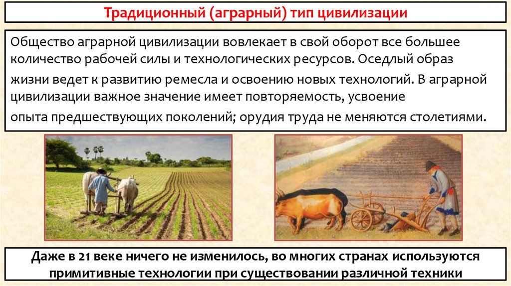 Традиционный (аграрный) тип цивилизации