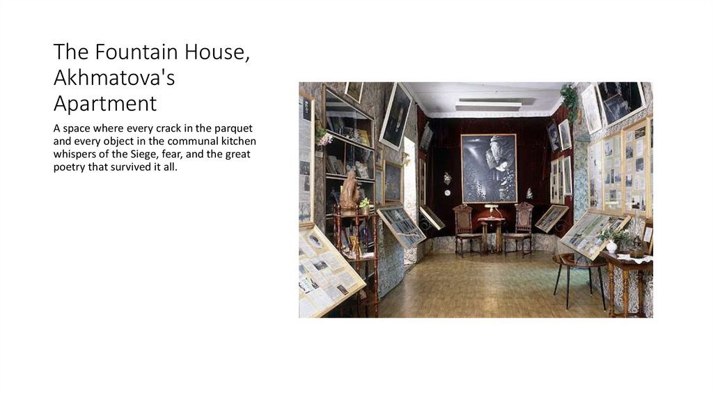 The Fountain House, Akhmatova's Apartment