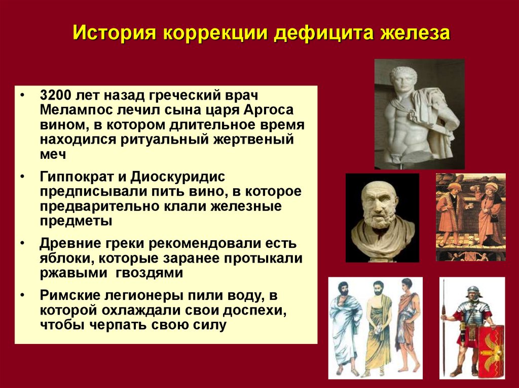 История коррекции дефицита железа