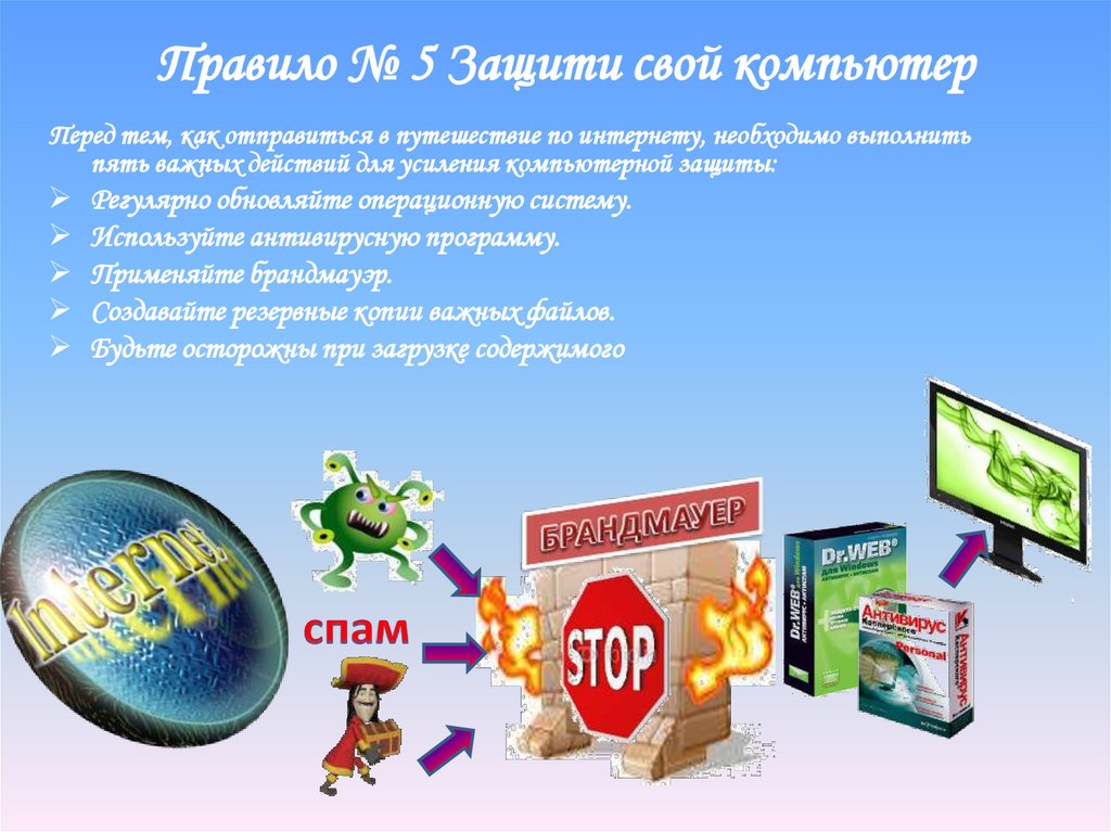 Правило № 5 Защити свой компьютер