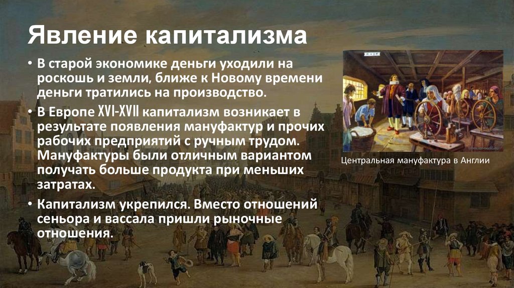 Явление капитализма