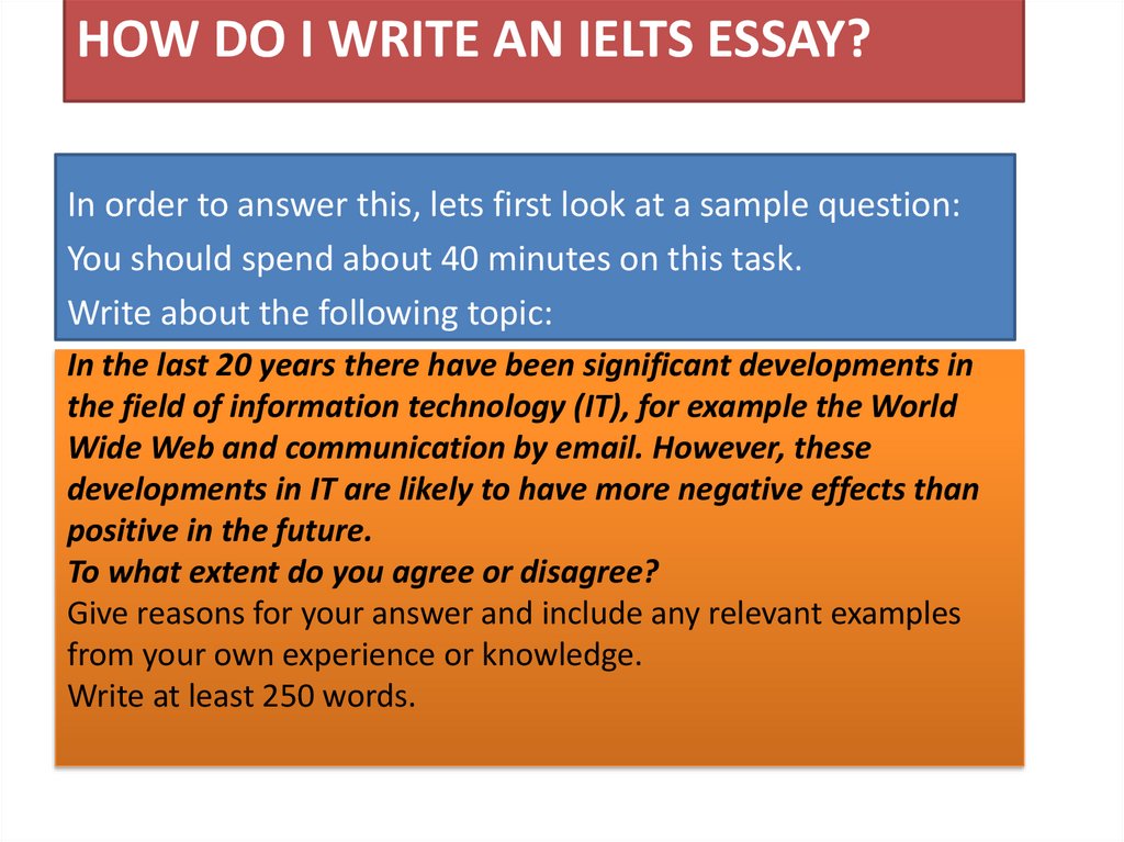 How do I Write an IELTS Essay?