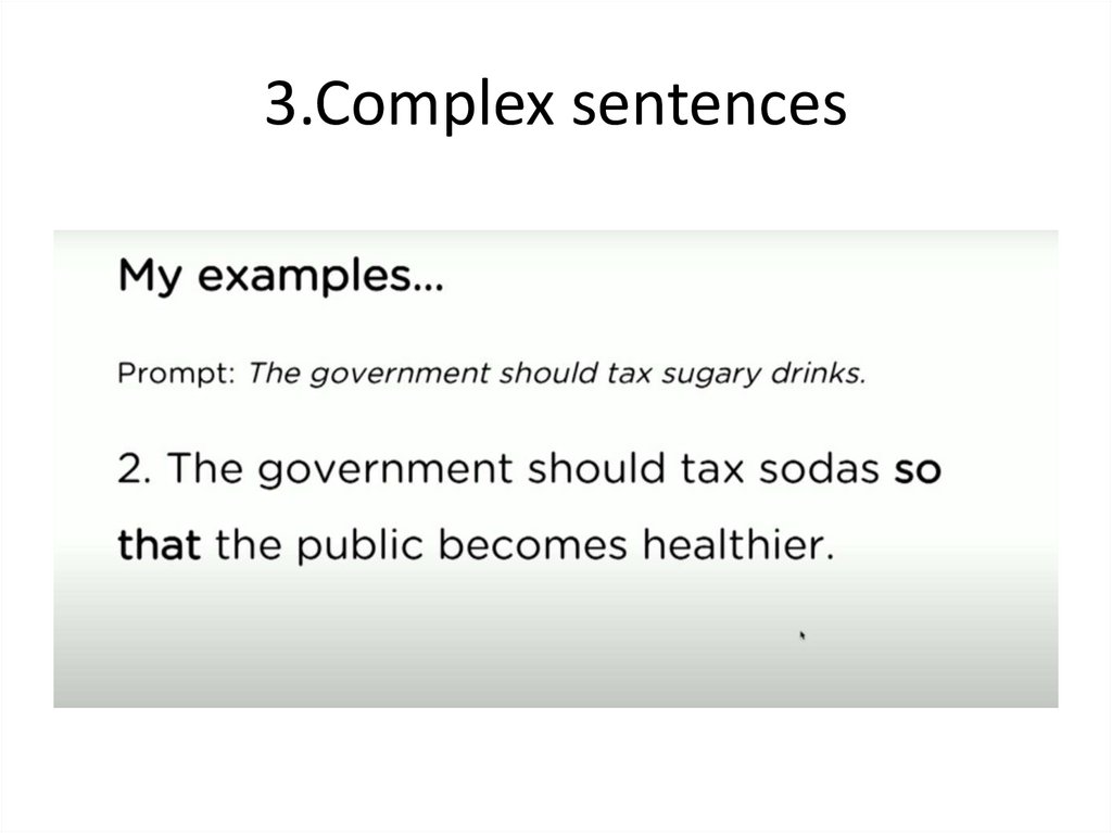 3.Complex sentences