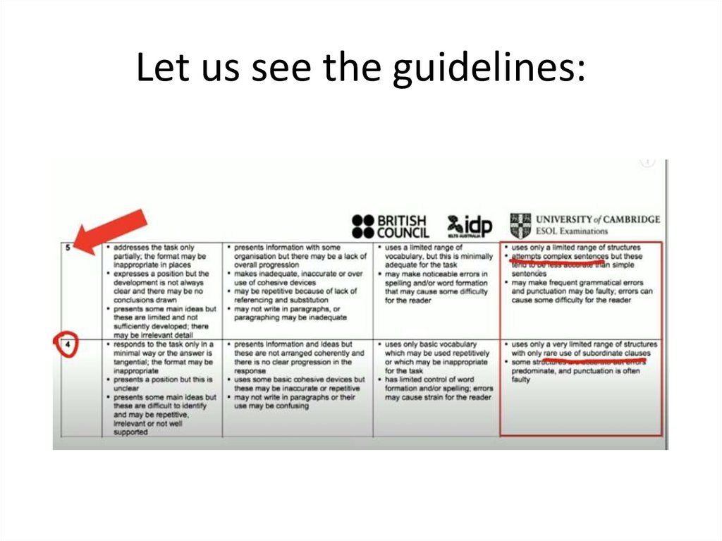 Let us see the guidelines: