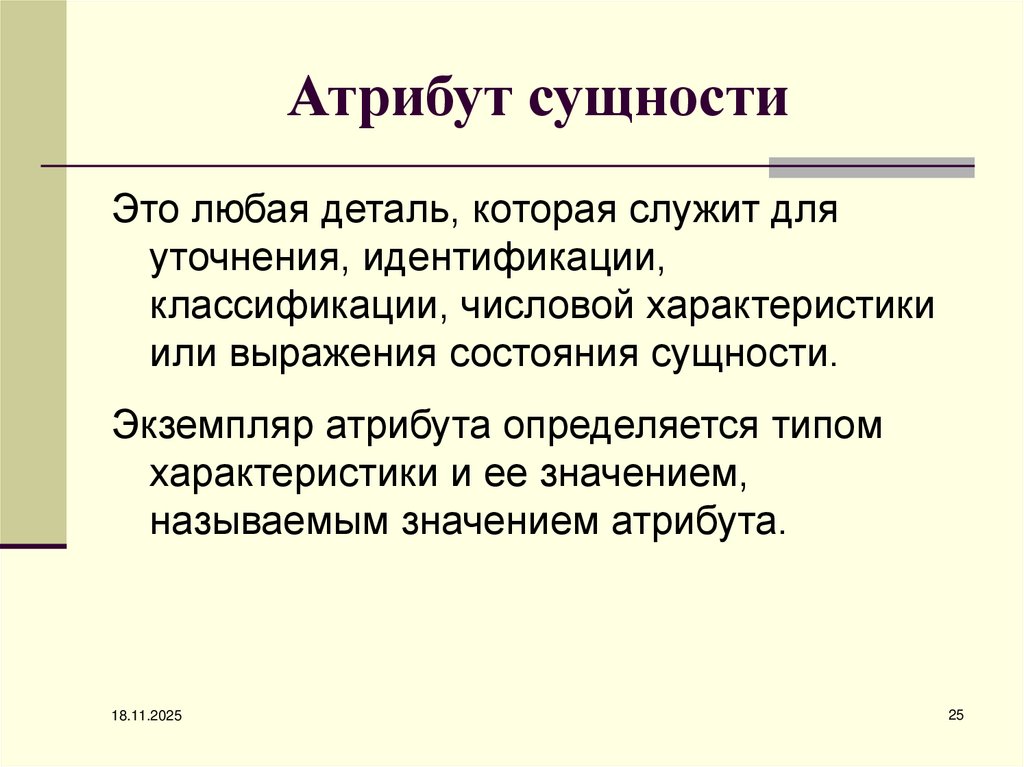 Атрибут сущности