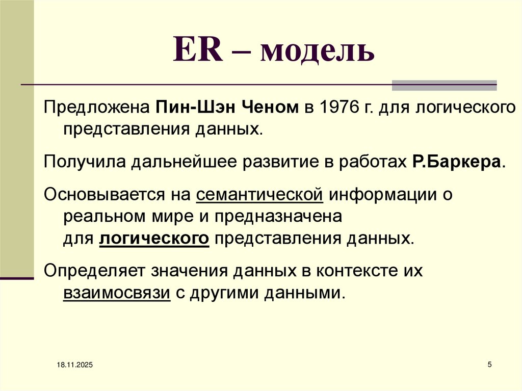 ER – модель