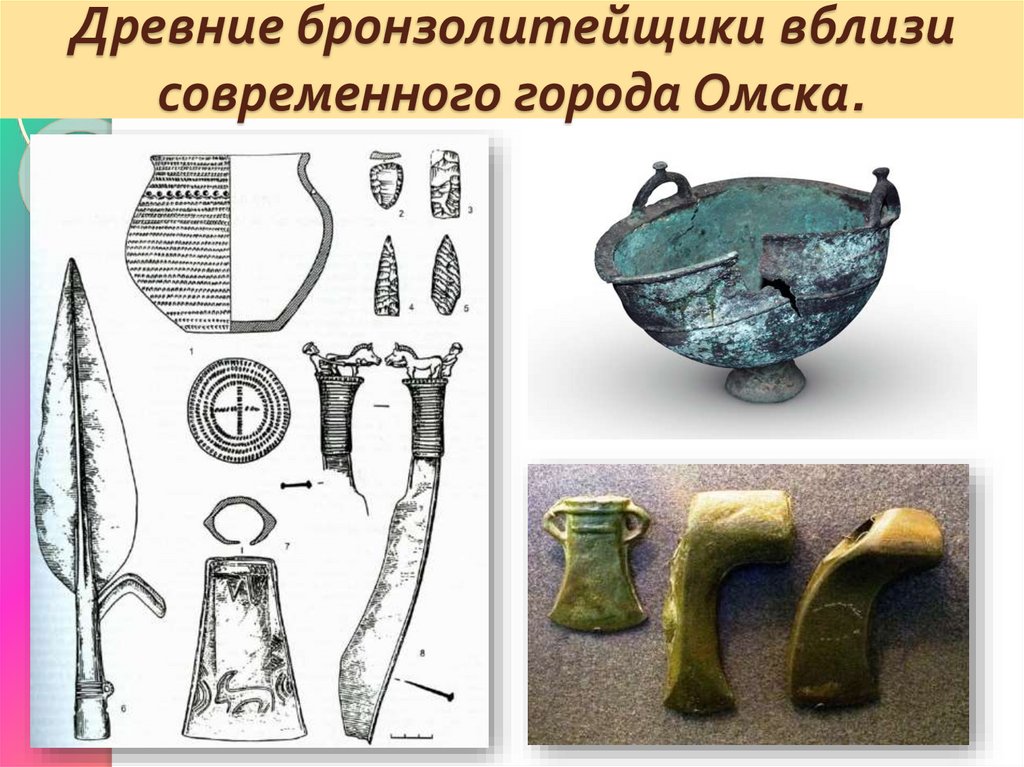 Древние бронзолитейщики вблизи современного города Омска.