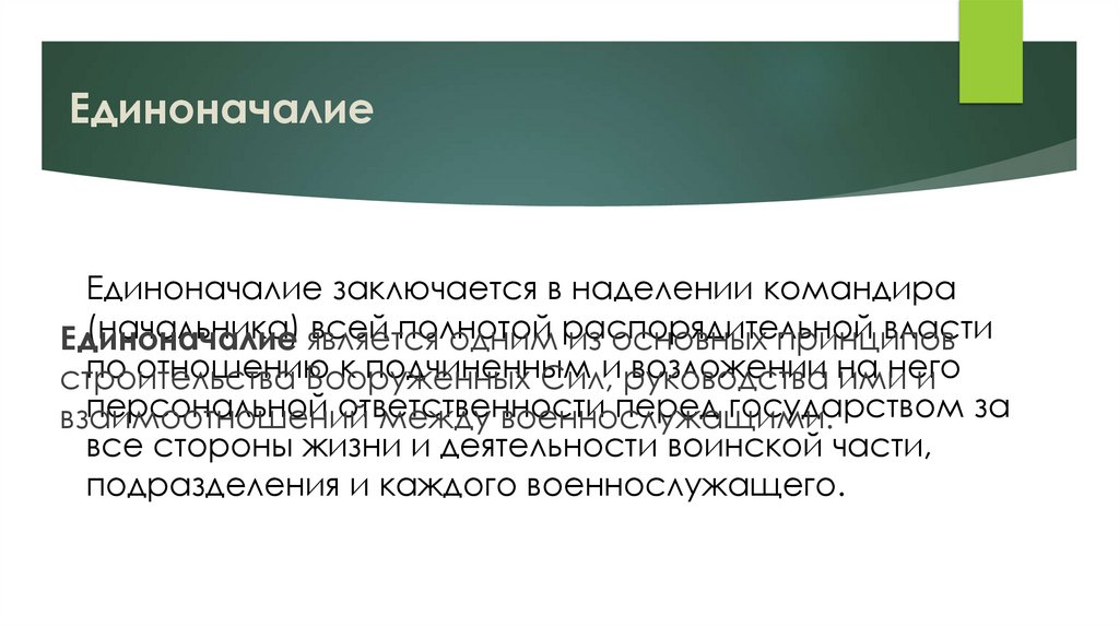 Единоначалие