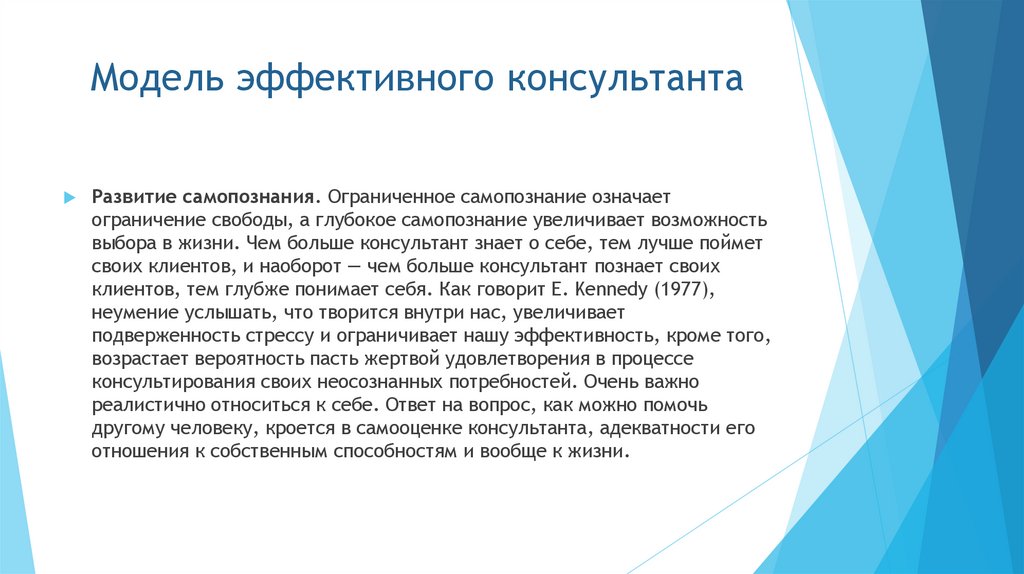 Модель эффективного консультанта