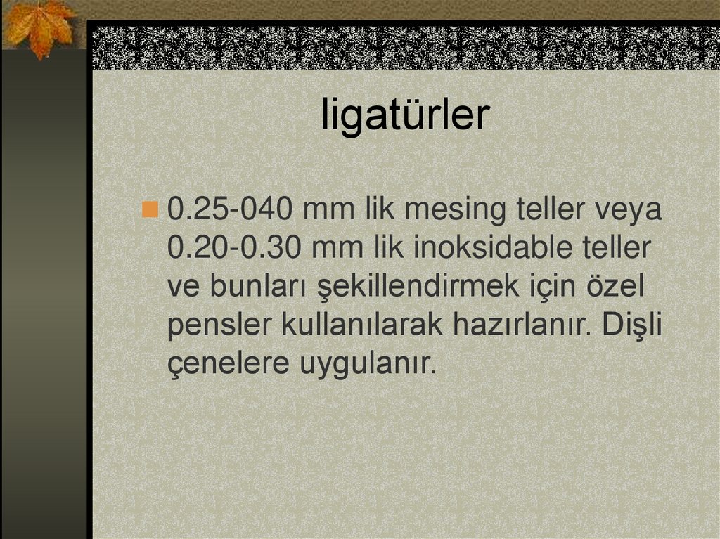 ligatürler