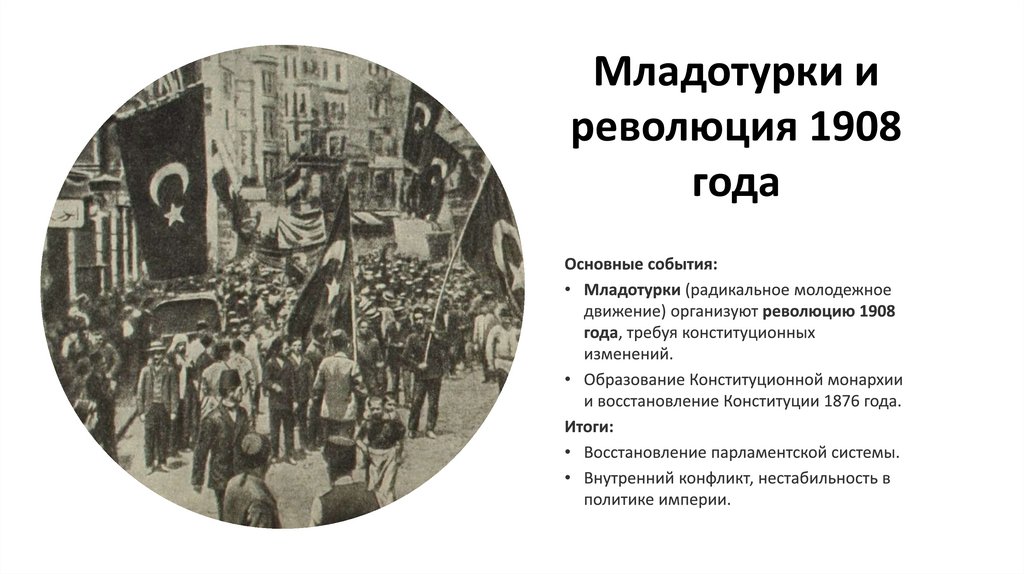 Младотурки и революция 1908 года