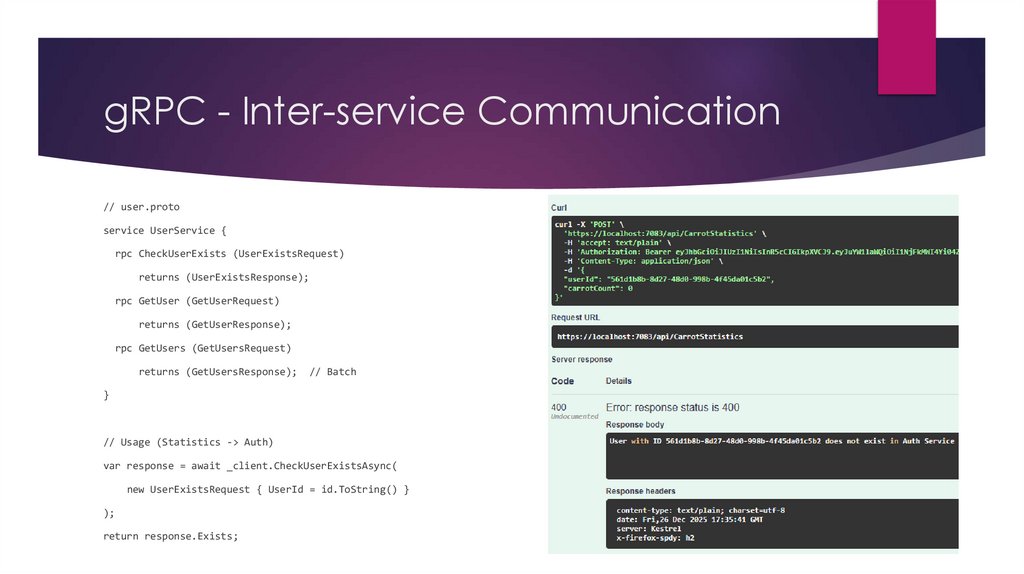 gRPC - Inter-service Communication