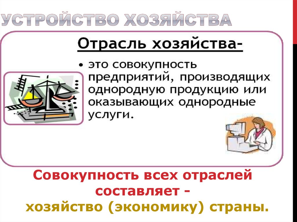 Устройство хозяйства