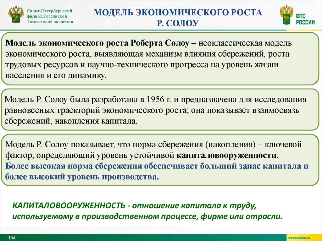 Модель экономического роста р. солоу