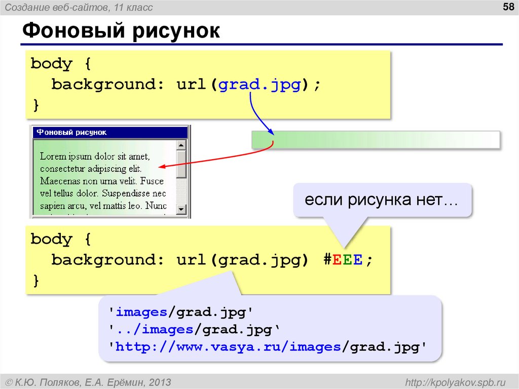 Фоновый рисунок