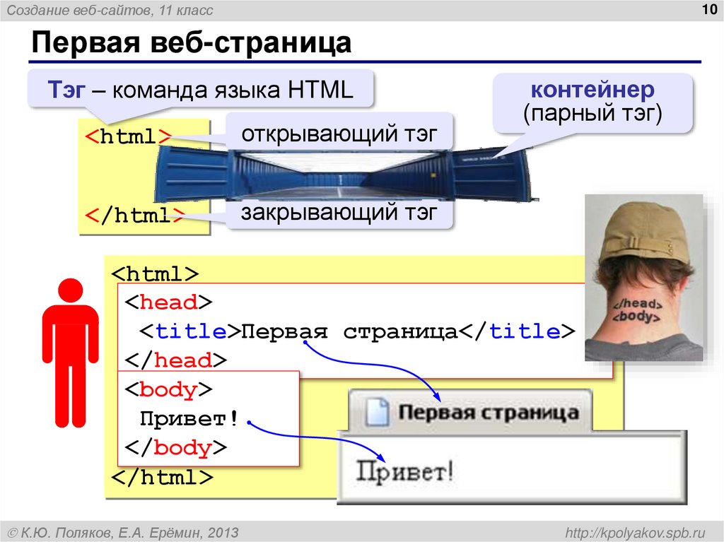 Первая веб-страница