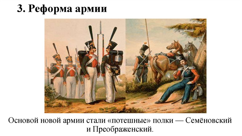 3. Реформа армии