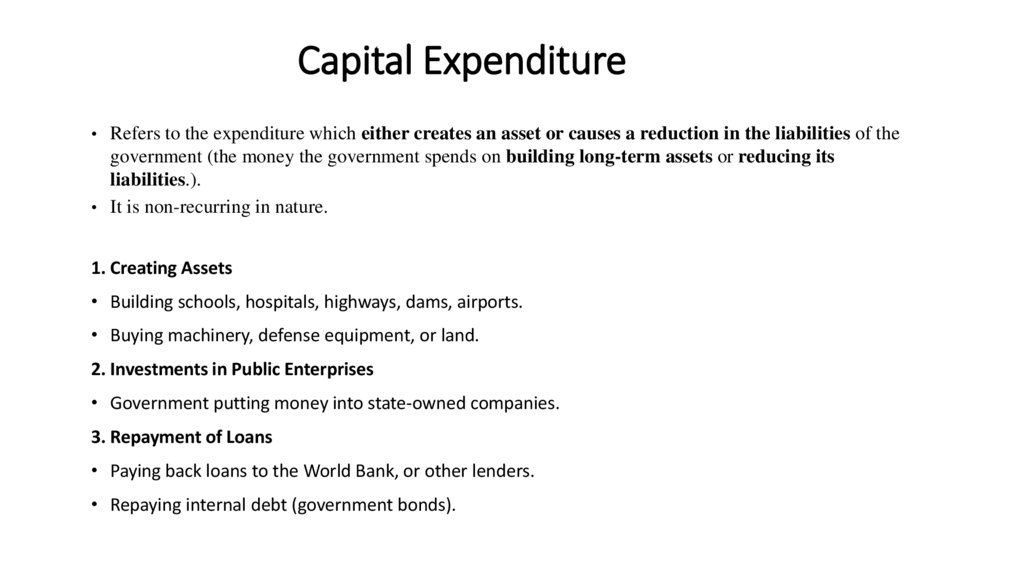 Capital Expenditure