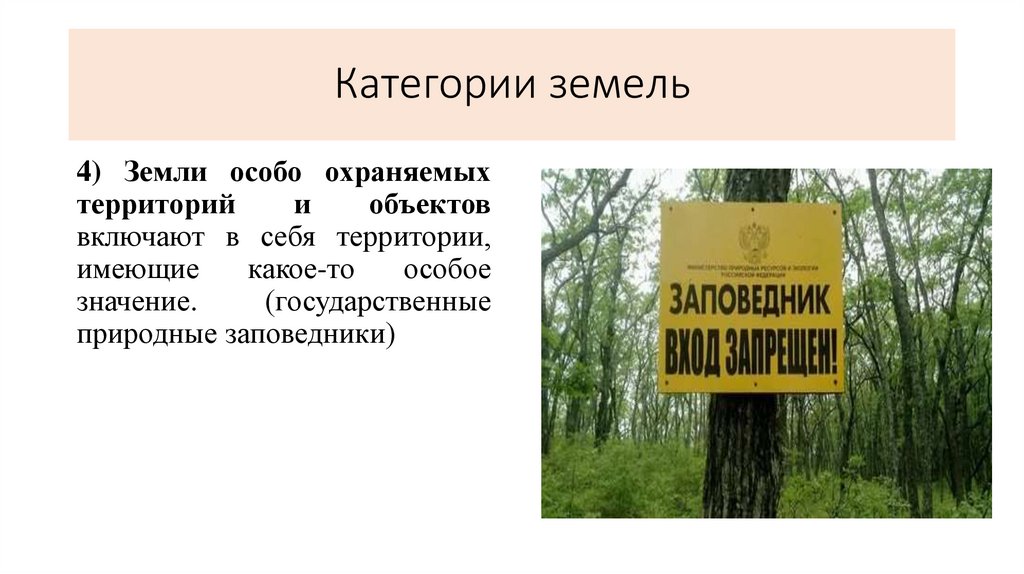 Категории земель