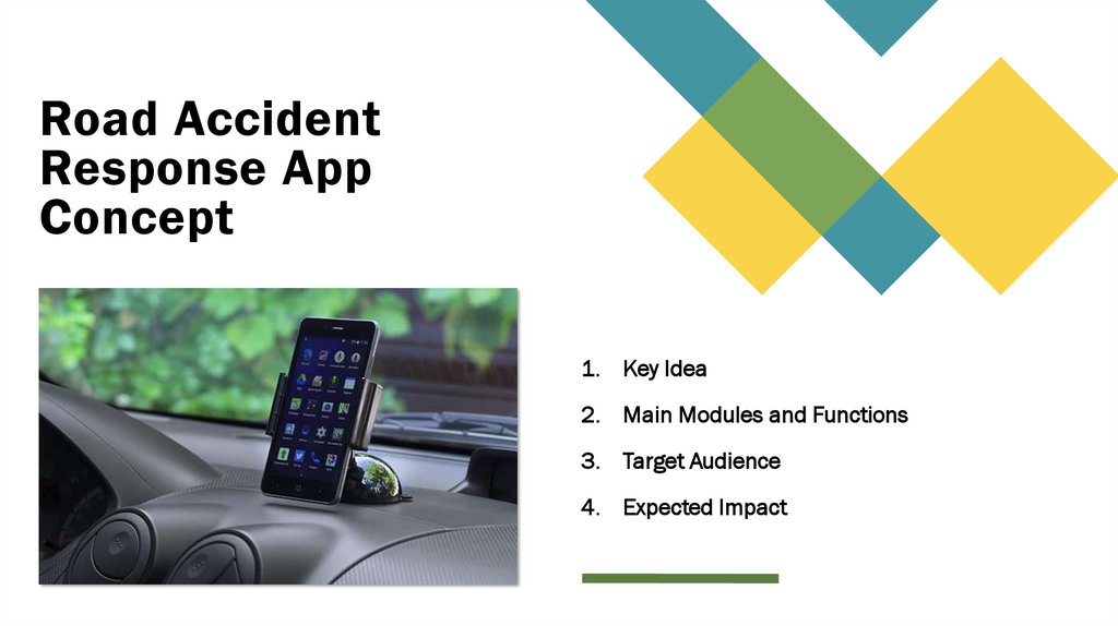 Road Accident Response App Concept