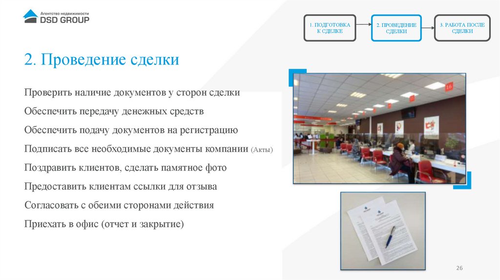 2. Проведение сделки