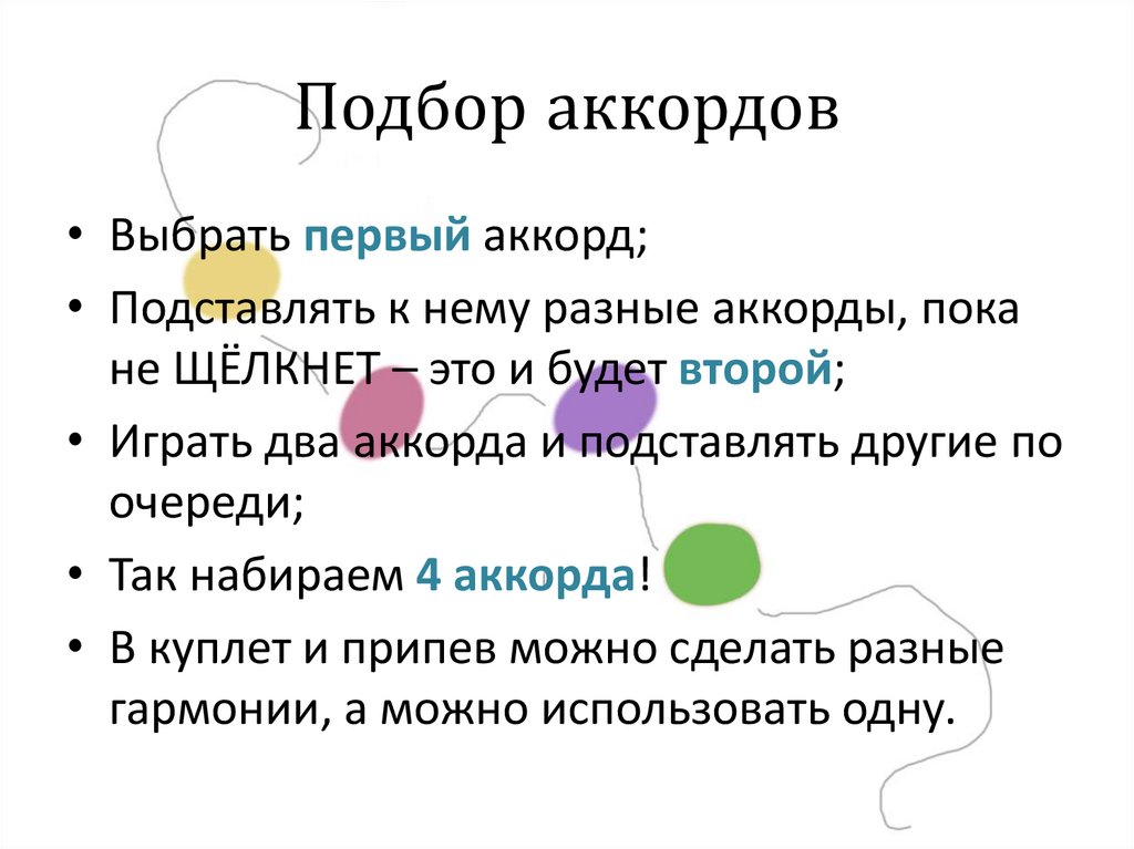 Подбор аккордов