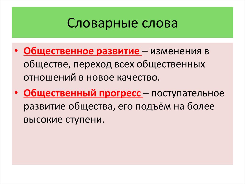 Словарные слова