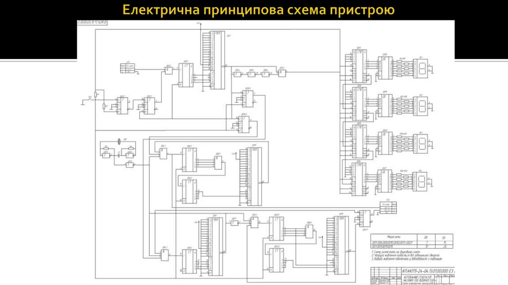 Електрична принципова схема пристрою