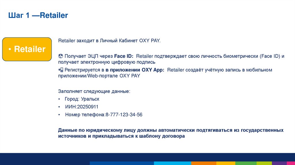 Шаг 1 —Retailer