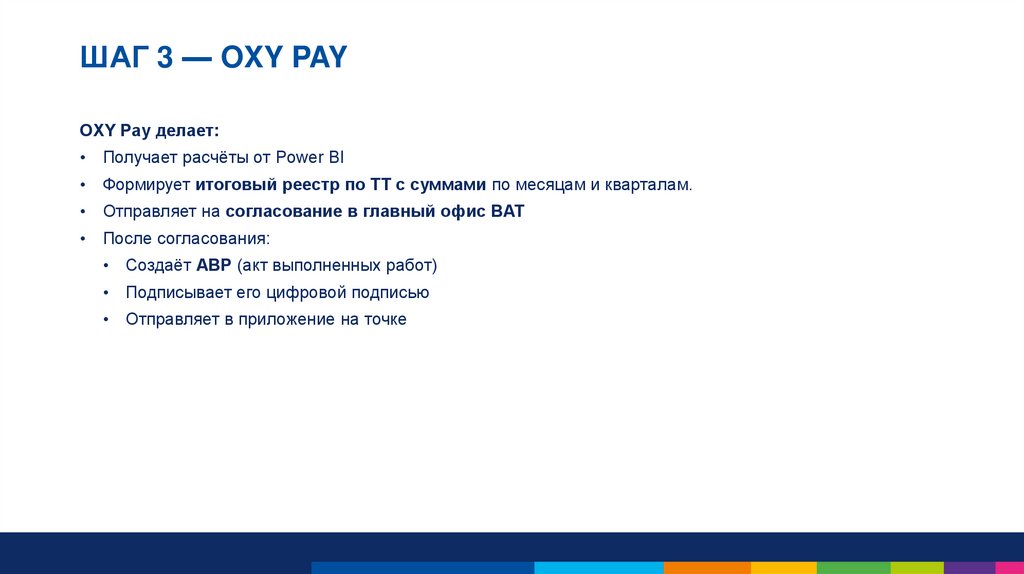 ШАГ 3 — OXY PAY