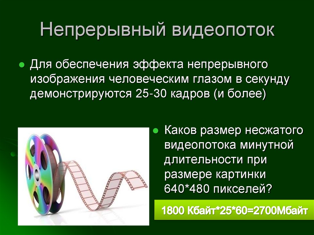 Кодирование видеоинформации