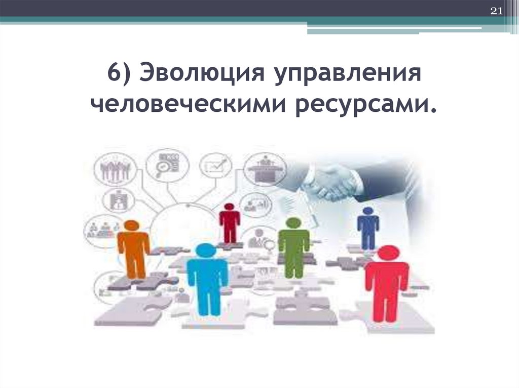 6) Эволюция управления человеческими ресурсами.