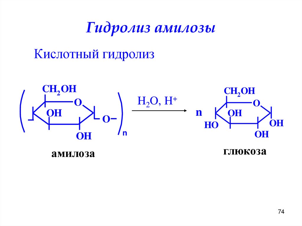 Гидролиз амилозы