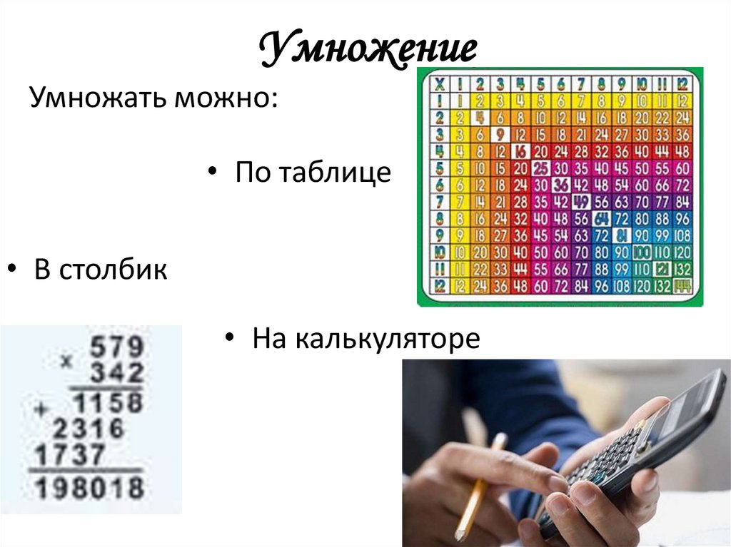 Умножение