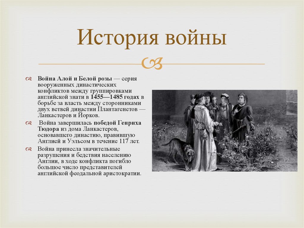 История войны