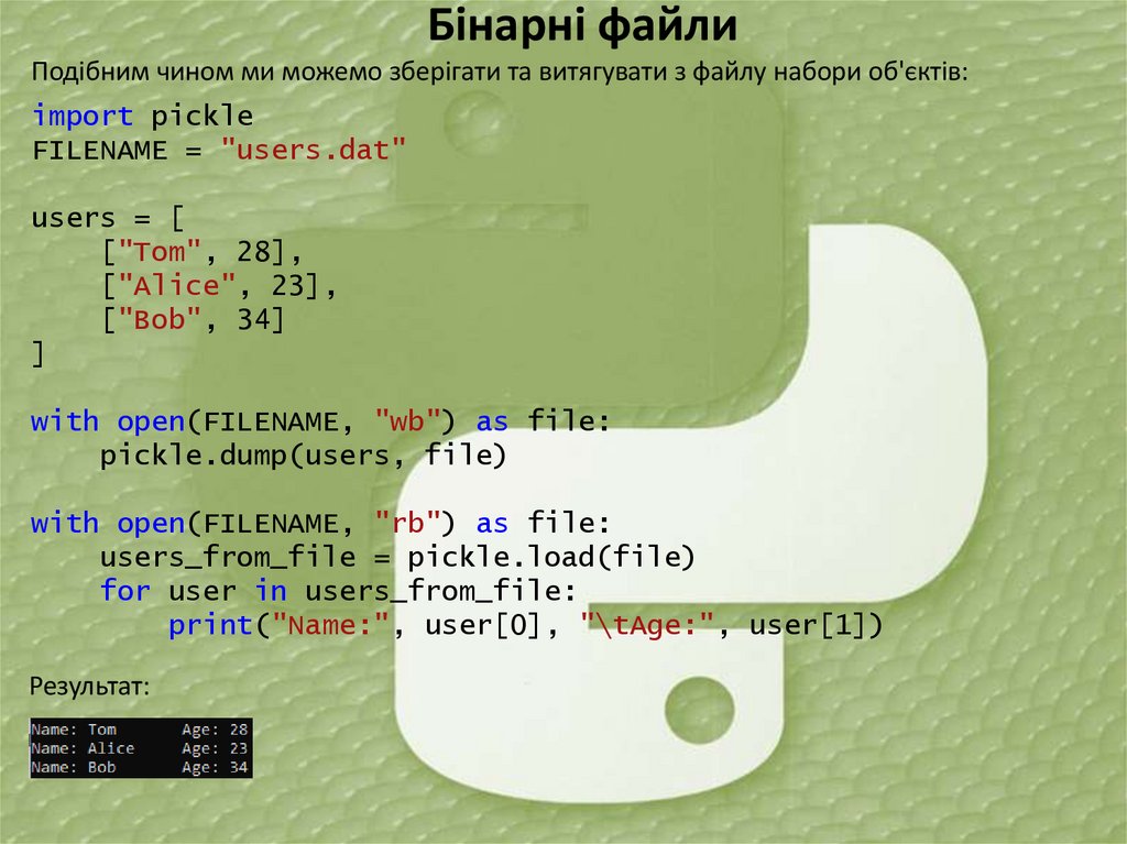 Бінарні файли