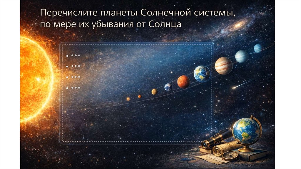 Перечислите планеты Солнечной системы, по мере их убывания от Солнца