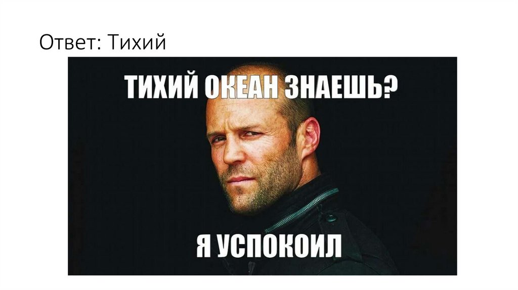 Ответ: Тихий