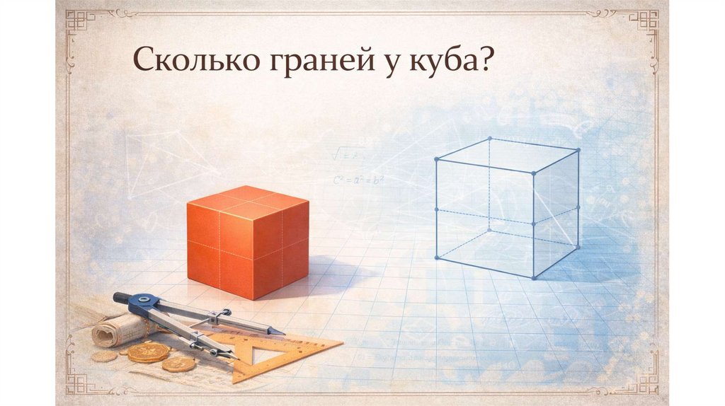 Сколько граней у куба?