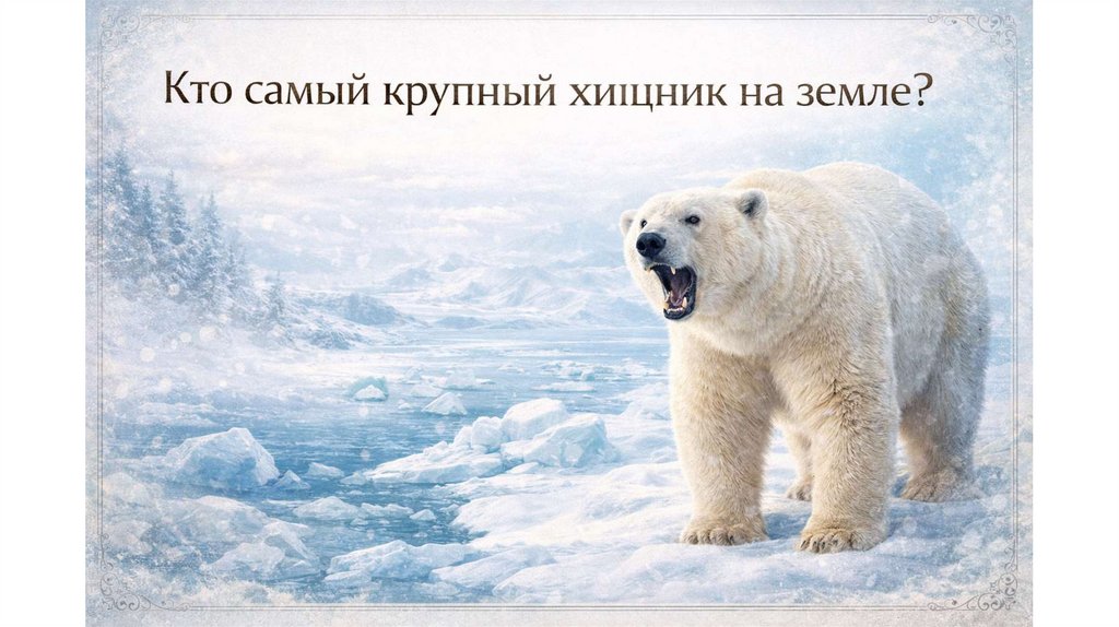 Кто самый крупный хищник на земле?