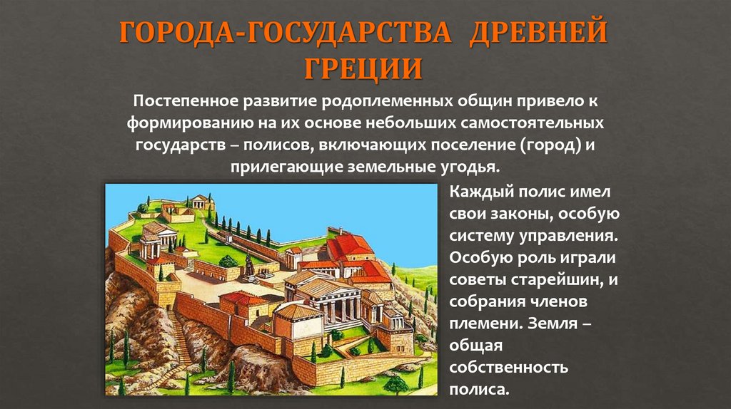ГОРОДА-ГОСУДАРСТВА ДРЕВНЕЙ ГРЕЦИИ