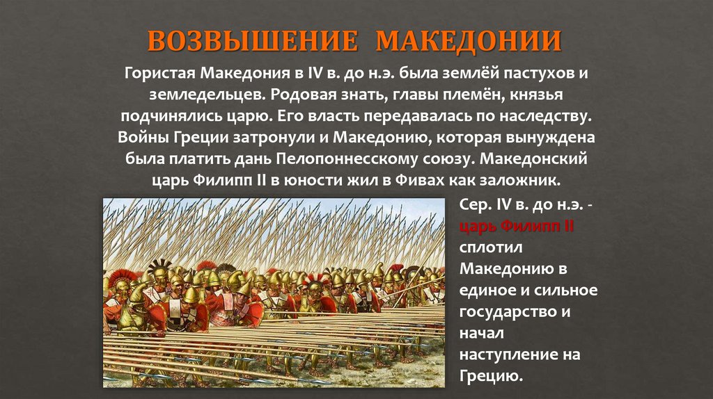 ВОЗВЫШЕНИЕ МАКЕДОНИИ