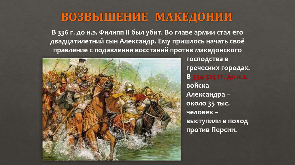 ВОЗВЫШЕНИЕ МАКЕДОНИИ