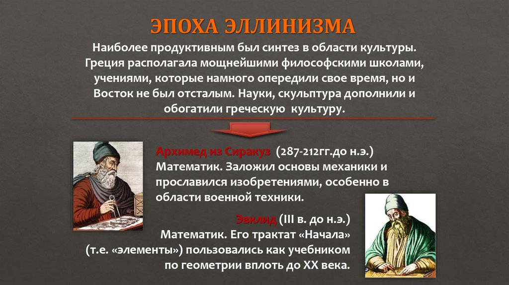 ЭПОХА ЭЛЛИНИЗМА