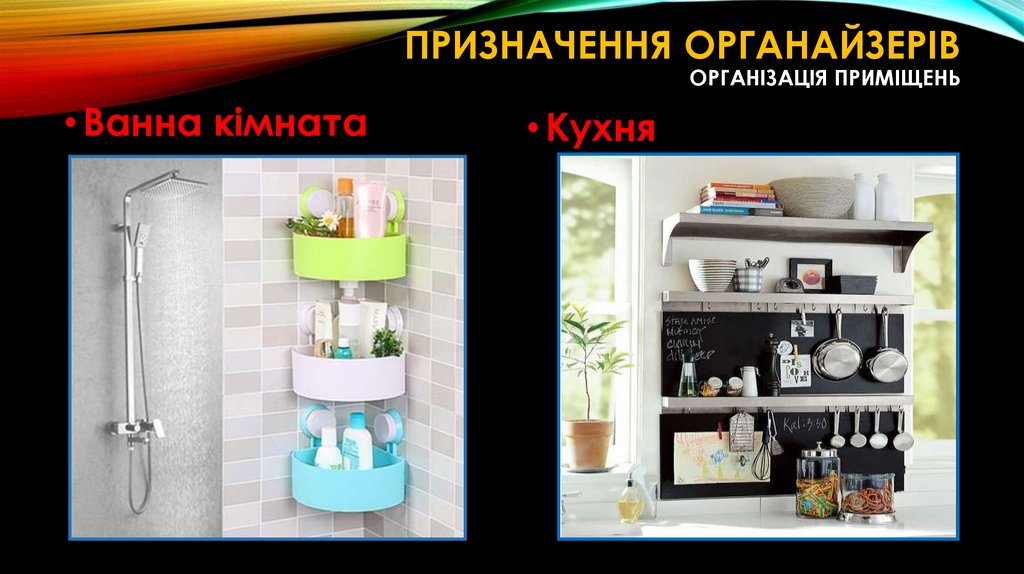 Призначення органайзерів Організація приміщень