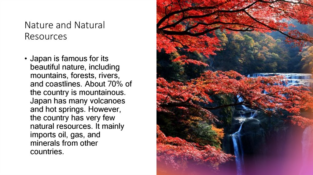 Nature and Natural Resources