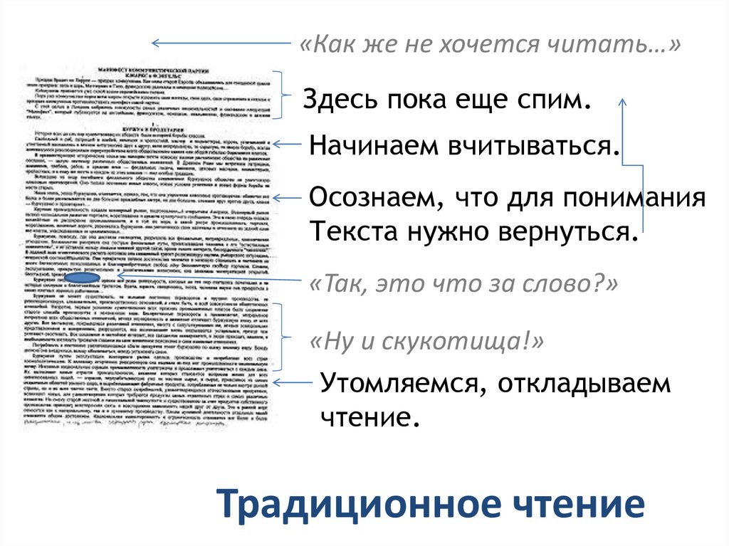 Традиционное чтение