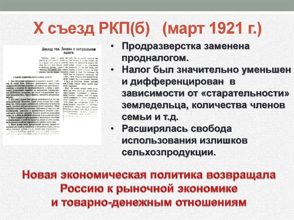 X съезд РКП(б) (март 1921 г.)